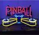 Pinball Machine Video Game Room 20x16 Neon Light Sign Lamp Open Club Decor