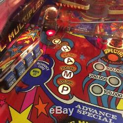 Pinball Machine. Zaccaria Pinball Champ 82. For Up To Four Players