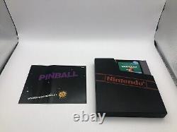 Pinball Nintendo Nes Rare Mattel 1st Print 1987 WithManual 8 Bit Retro PAL #0210