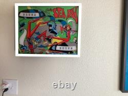 Pinball Wall Art Sea Ray 1971 LED Illuminated Back glass Arcade Decor