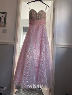 Pink Ball gown/ Prom dress size, Size 8-10, Princess Style, Strapless/Sweetheart