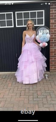 Pink Prom Dress size 4 (fits size 6-8)- has been dry cleaned