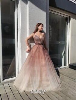 Pink embellished Ball Gown