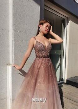 Pink embellished Ball Gown