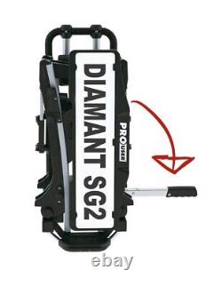 ProUser Diamant SG2 Tow Ball Bar Mounted 2 Bike Carrier Lock Tilt Foldable 60kg