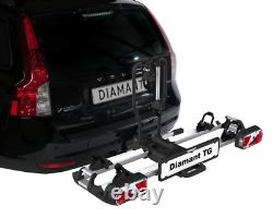 ProUser Diamant TG Tow Ball Bar Mounted 2 Bike Carrier Lock Tilt Foldable 60kg