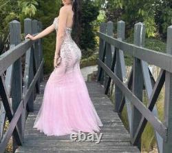 Prom dress size 6 pink