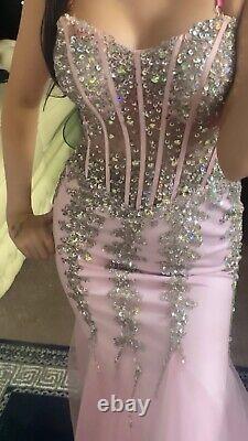 Prom dress size 6 pink