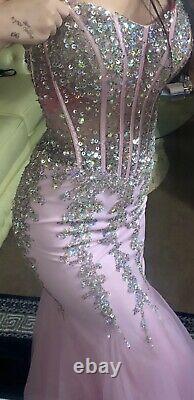 Prom dress size 6 pink