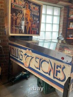 RARE 1980 Rolling Stones Pinball Machine by Bally