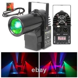 RGBW LED Pin Spot Light with DMX for Disco Mirror Ball Lighting Effect 2x PS10W