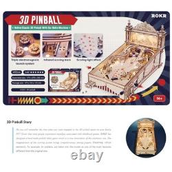 ROKR 3D Pinball Machine EG01 Wooden Puzzle DIY Gift