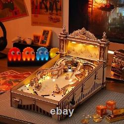 ROKR 3D Pinball Machine Wooden Puzzle DIY Model for Kid Party Game Toys