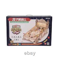ROKR 482PCS 3D Pinball Machine DIY Wooden Puzzle EG01 Teen/Adlts Best Gifts