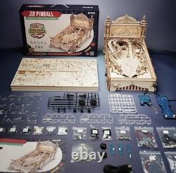 ROKR 482PCS 3D Pinball Machine Wooden Puzzle DIY Model for Kid Family Party Game