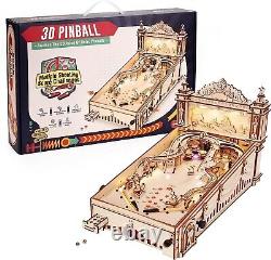 ROKR EG01 Pinball Machine 3D Wooden Puzzle Amusing Table Game Toys for Teens Kid
