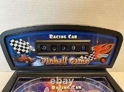 Racing Car Tabletop Pinball Game Electronic Lights & Sounds Arcade 16.5 New NIB