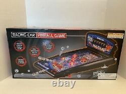 Racing Car Tabletop Pinball Game Electronic Lights & Sounds Arcade 16.5 New NIB