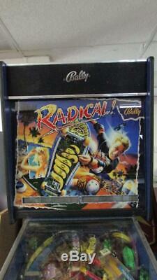 Radical Pinball Bally Arcade Machine. Nice LED Bulbs Kit installed. Free Ship