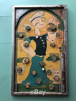 Rare 1935 Popeye Bagatelle Pinball Machine Vintage