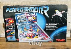 Rare VTG TOMY Astro Shooter Pinball Electronic Tabletop Game Working With Cables