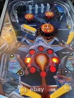 Rare VTG TOMY Astro Shooter Pinball Electronic Tabletop Game Working With Cables