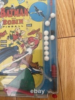Rare Vintage 1966 Marx Toys Batman And Robin Tabletop Pinball