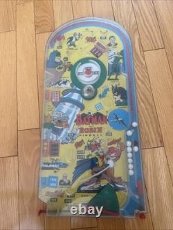 Rare Vintage 1966 Marx Toys Batman And Robin Tabletop Pinball Bagatelle, Works