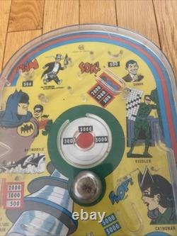 Rare Vintage 1966 Marx Toys Batman And Robin Tabletop Pinball Bagatelle, Works