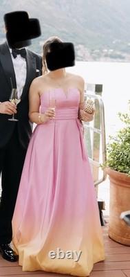 Rebecca Vallance Bambina Long Ombré Pink and Yellow Gown size 12