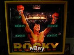 Rocky Pinball Machine Sylvester Stallone Movie Theme Perfect Warranty