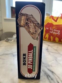 Rokr 3D Pinball Machine Wooden Model Kit mechanical with Lights NEW & SEALED