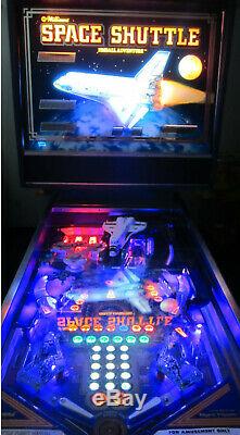SPACE SHUTTLE Pinball Machine by WILLIAMS 1984 (Great Condition & Custom LED)