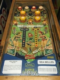 Sea-Belles Pinball Electro Mechanical 1956
