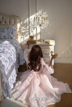 Selkie Blush Angel Pastel Pink Bustle Dress S/M