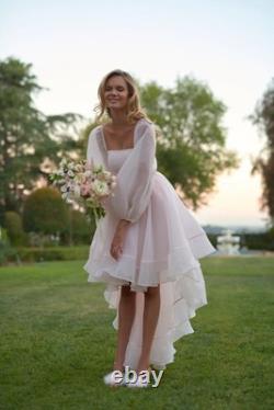 Selkie Blush Angel Pastel Pink Bustle Dress S/M