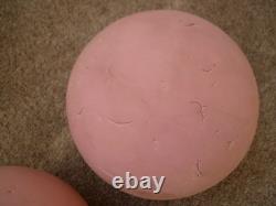 Set of 3 pink rubber skittle balls (4.5 inch) (UK)