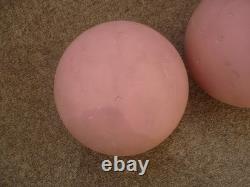 Set of 3 pink rubber skittle balls (4.5 inch) (UK)
