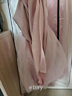 Stacees Dusky Pink Prom Dress Ball Gown Size 14 UK Perfect Condition Worn Once