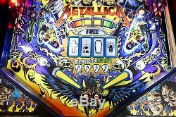 Stern 2013 METALLICA PRO ARCADE PINBALL MACHINE Excellent Condition FULLY LEDS