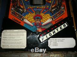 Street Fighter Championship Pinball Machine by Gottileb 90s Stunning Pin Arcade