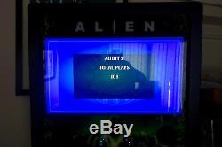 Stunning Rare Huo Alien Arcade Pinball Machine! 3 LCD Screens! Leds Game In Hand