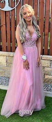 Stunning prom dress size 6 Pink