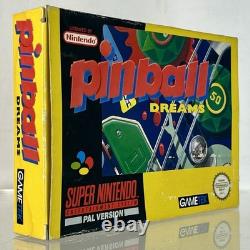 Super Nintendo PINBALL DREAMS GAME Digital Illusions 1994 SNES PAL Boxed TESTED