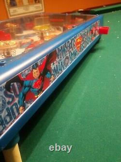 Superman Saving The World Deluxe Edition Extremely Rare Mini Pinball Machine