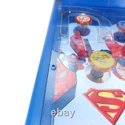 Superman Tabletop Pinball Machine Saving the World Works Rare