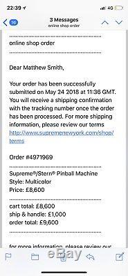 Supreme X Stern Pinball Machine 1/16 in UK