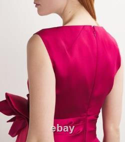 Talbot Runhof Floral Tie-Waist Gown