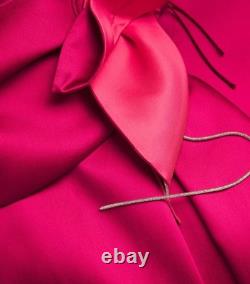 Talbot Runhof Floral Tie-Waist Gown