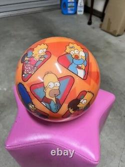 The Simpsons Brunswick Bowling Ball 8lbs 11oz 2004 Made in USA Homer -Super RARE